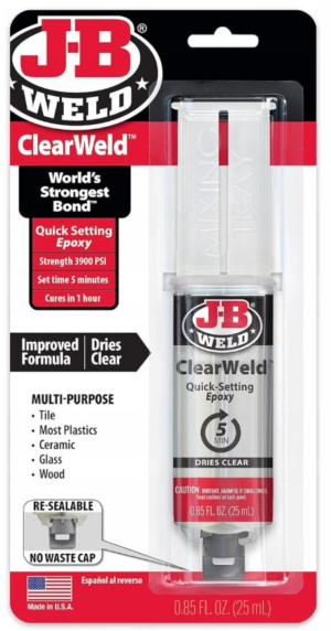J-B WELD 50112 čiré rychloschnoucí epoxidové lepidlo ClearWeld ( 25ml )