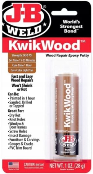 J-B WELD 8257 epoxidový tmel pro opravy materiálů na bázi dřeva KwikWood ( 28g )